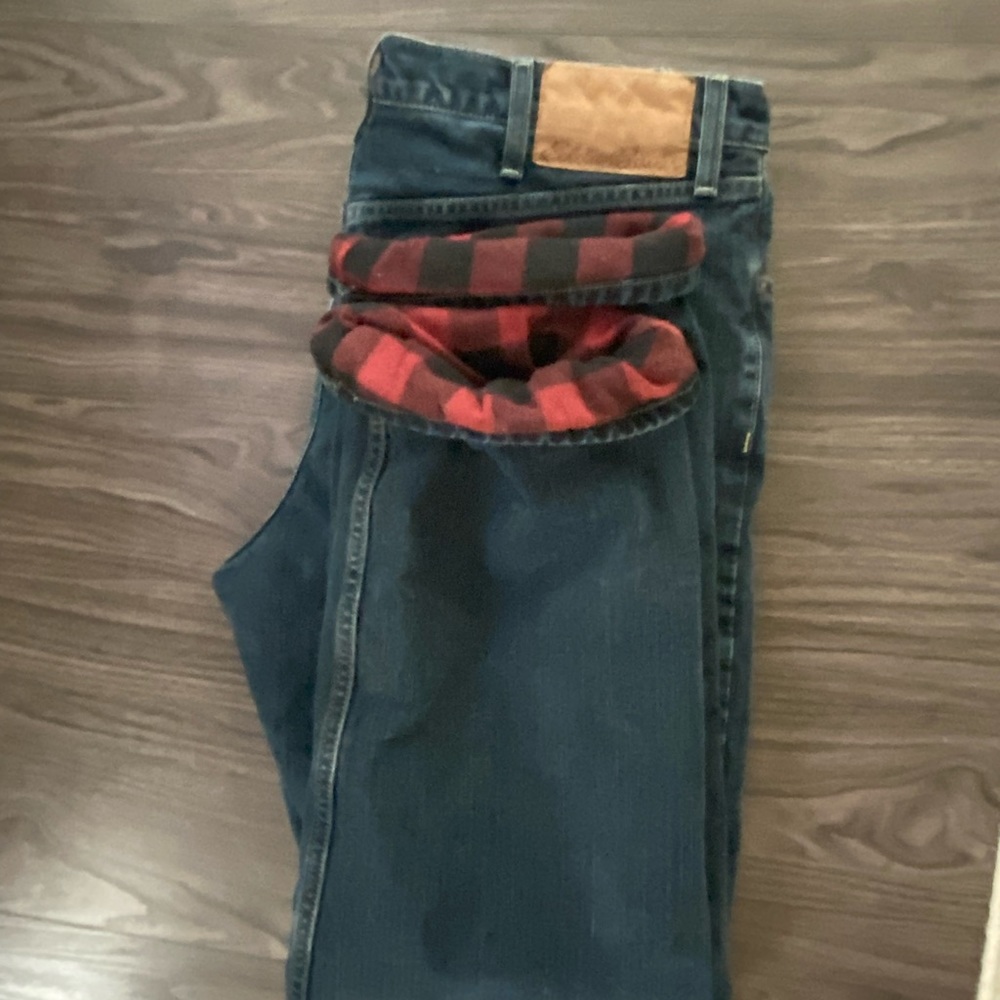 Eddie Bauer Fleece Flannel Lined Pants
